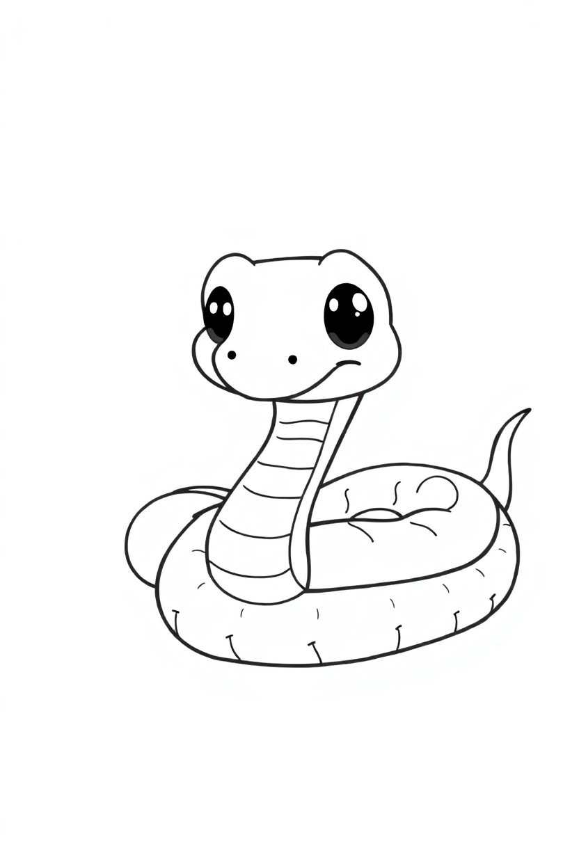 Rattlesnake coloring page, free printable