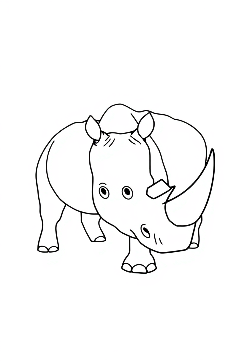 Rhinoceros coloring pages