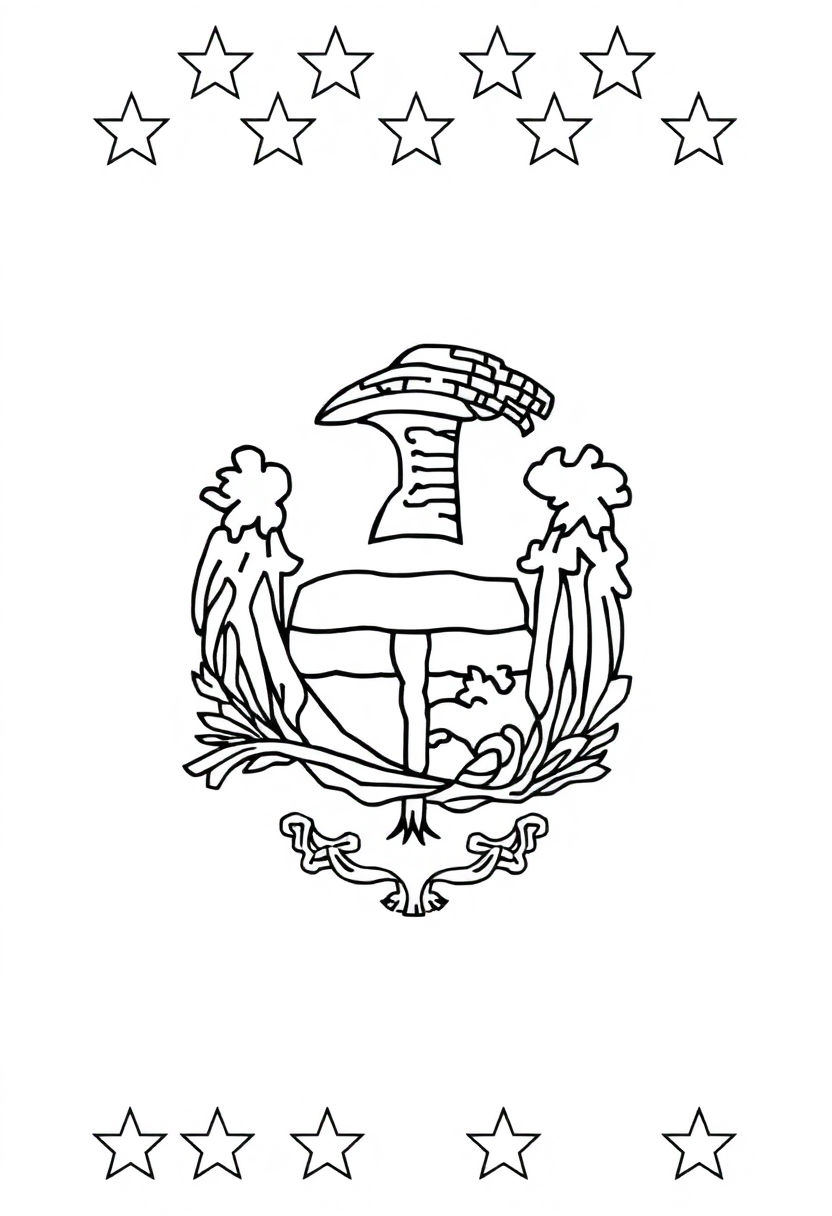 Rhode Island State Flag coloring pages