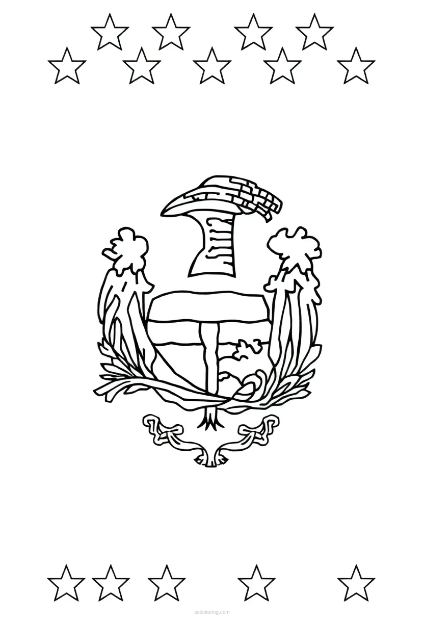 Rhode Island State Flag coloring pages