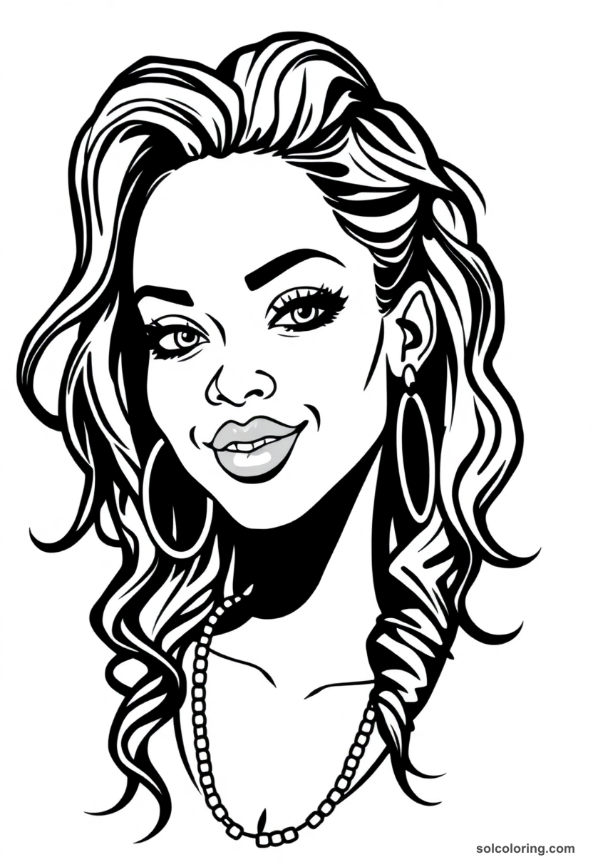 Caricature Rihanna