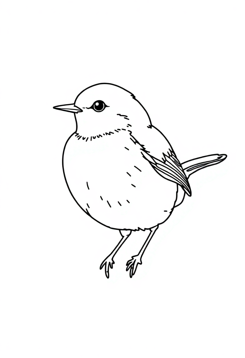 Robin coloring pages