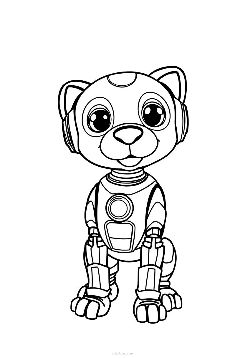 Robot Dog Companion coloring pages