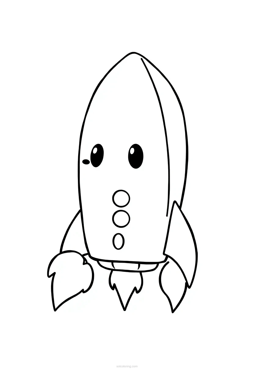 Rocket Launch coloring page for kids