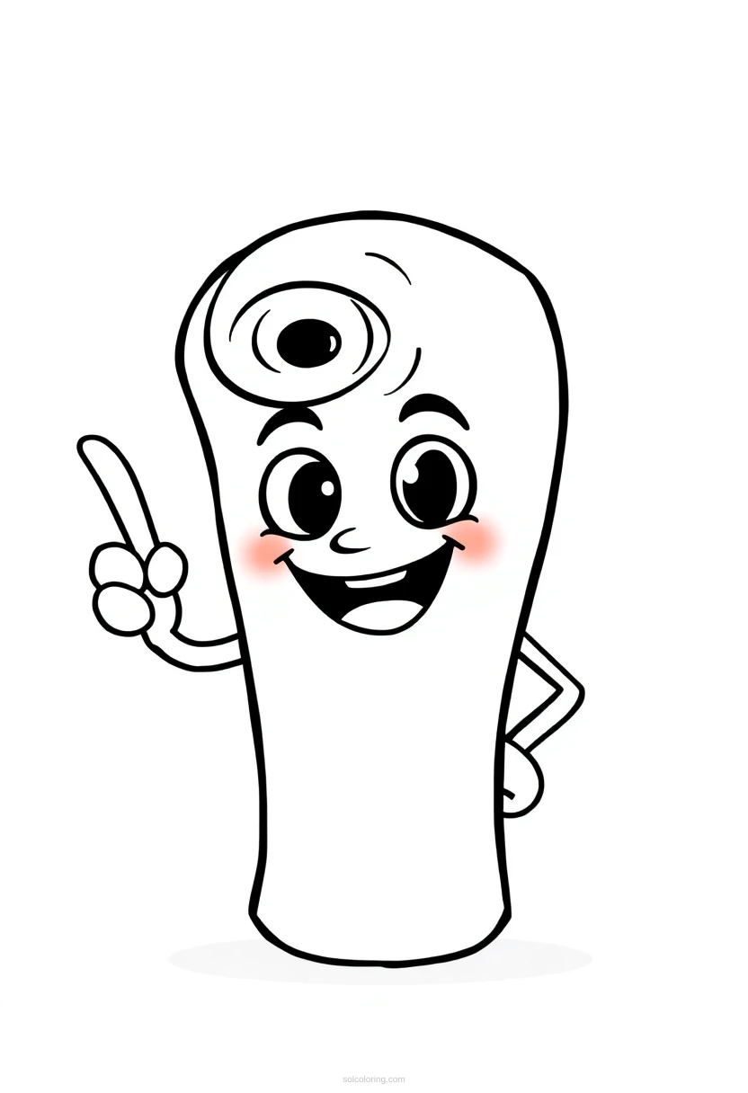 Roll Safe Pointing at Head coloring page for kids