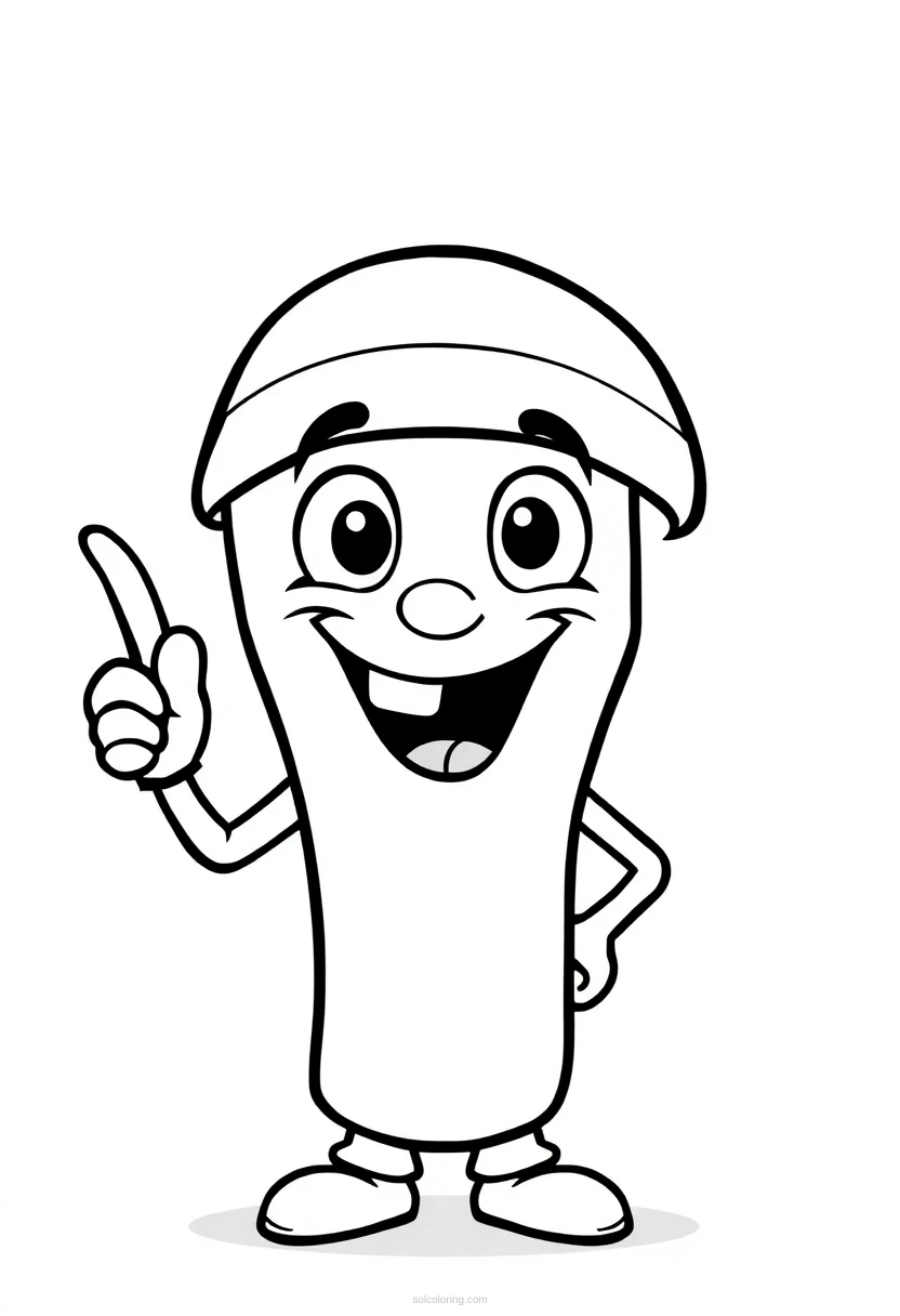 Roll Safe Pointing at Head coloring page for kids