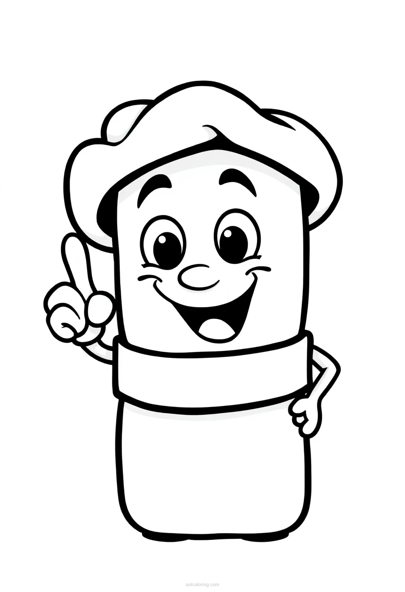 Roll Safe Pointing at Head coloring page for kids