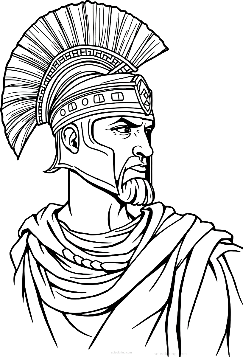 Roman Gladiator coloring pages
