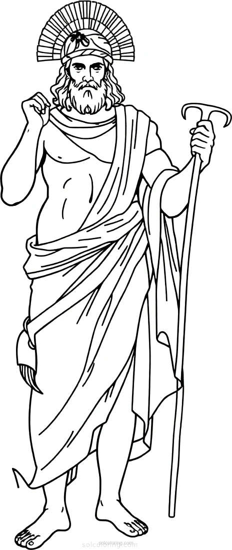 Roman God Jupiter coloring pages