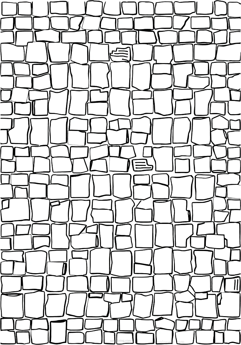Roman Mosaic Patterns coloring pages