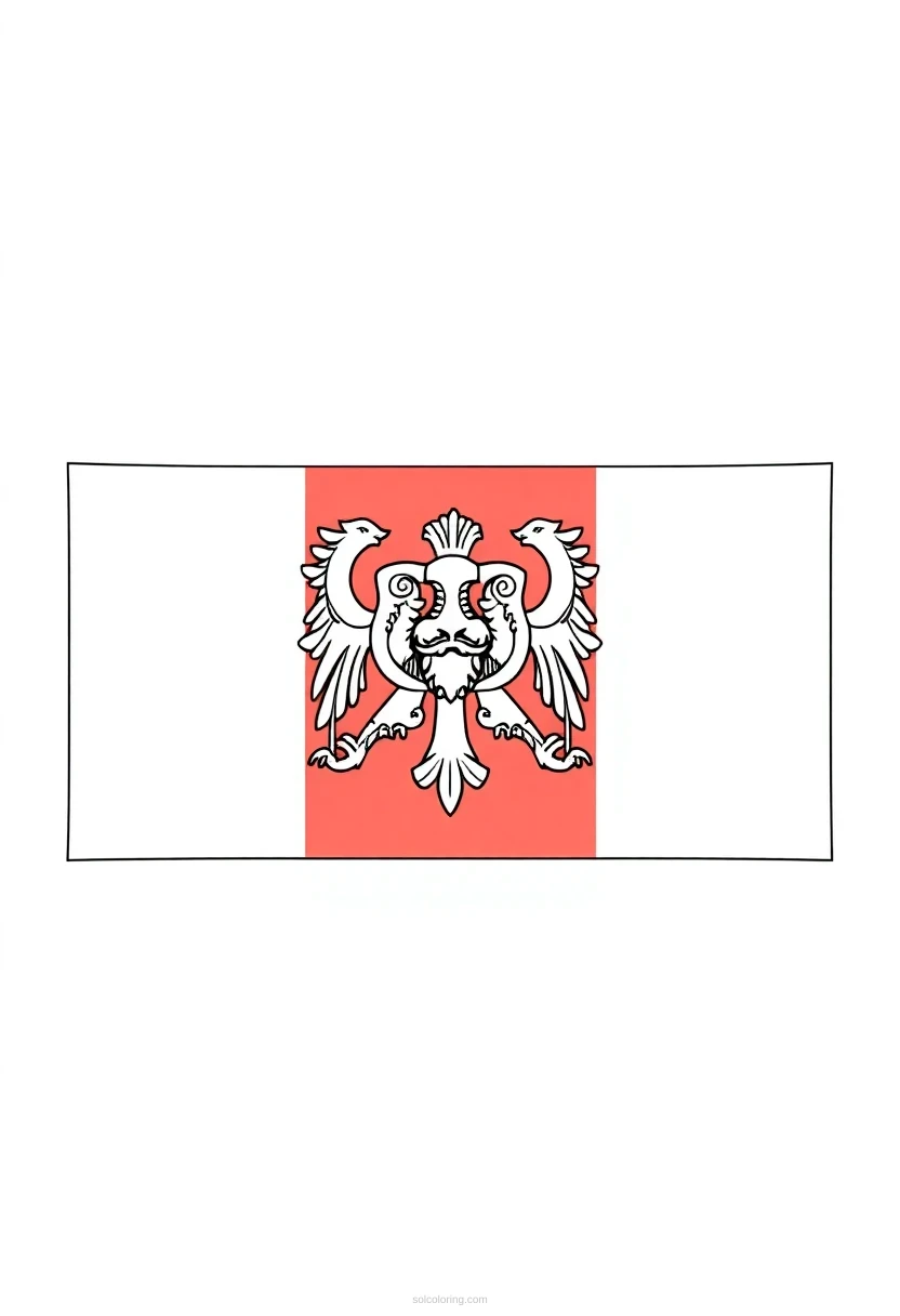 Romanian Flag coloring pages