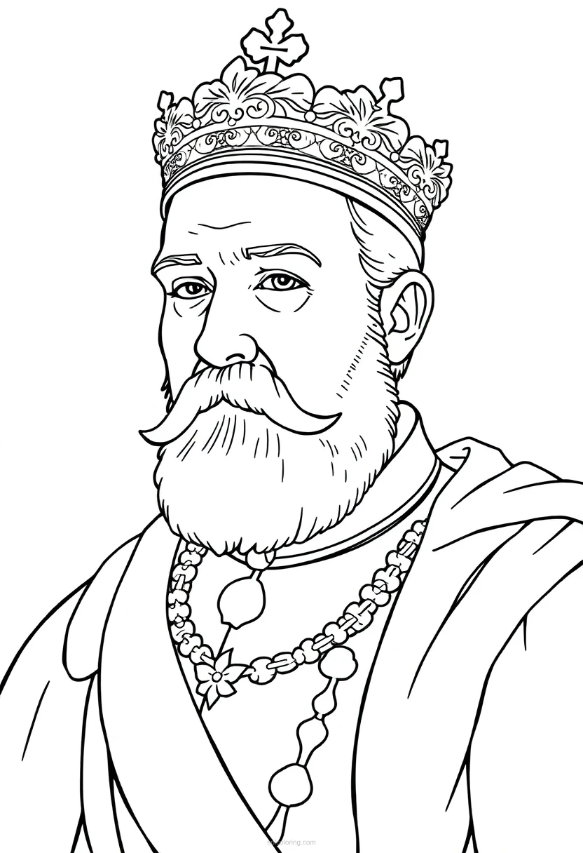 Russian Czar coloring page for kids