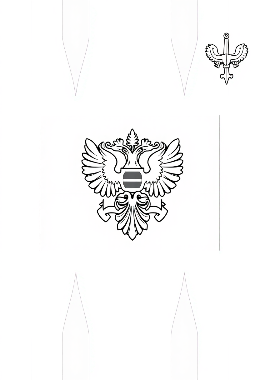 Russian Flag coloring page, free printable