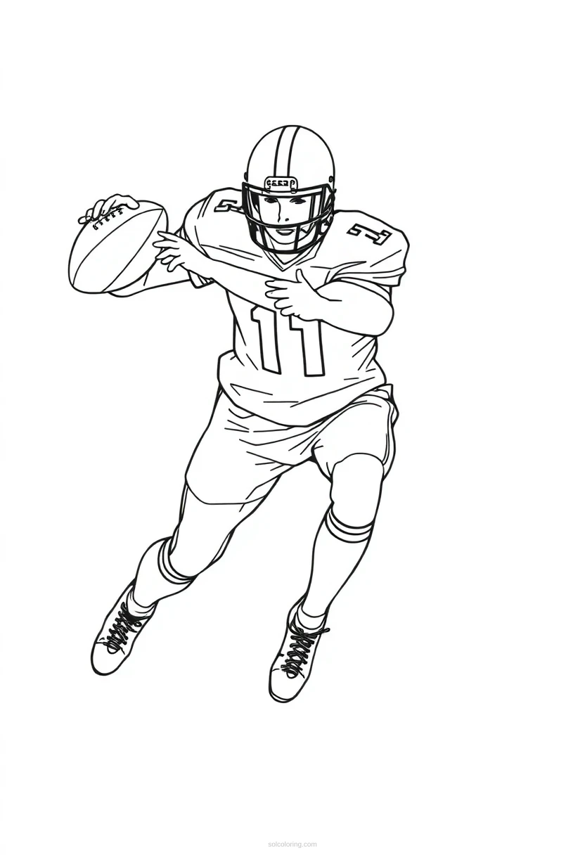 Safety Making Interception coloring page for kids