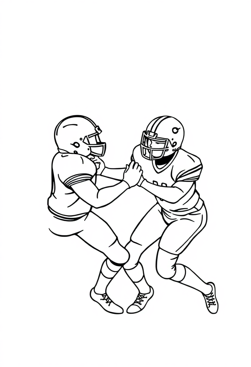 Safety Making Interception coloring page, free printable