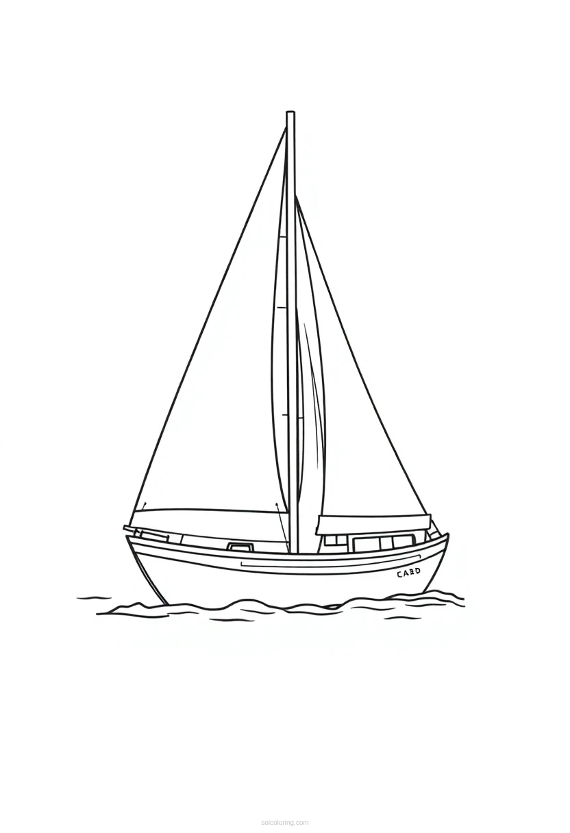 Sailboat Mandala coloring pages