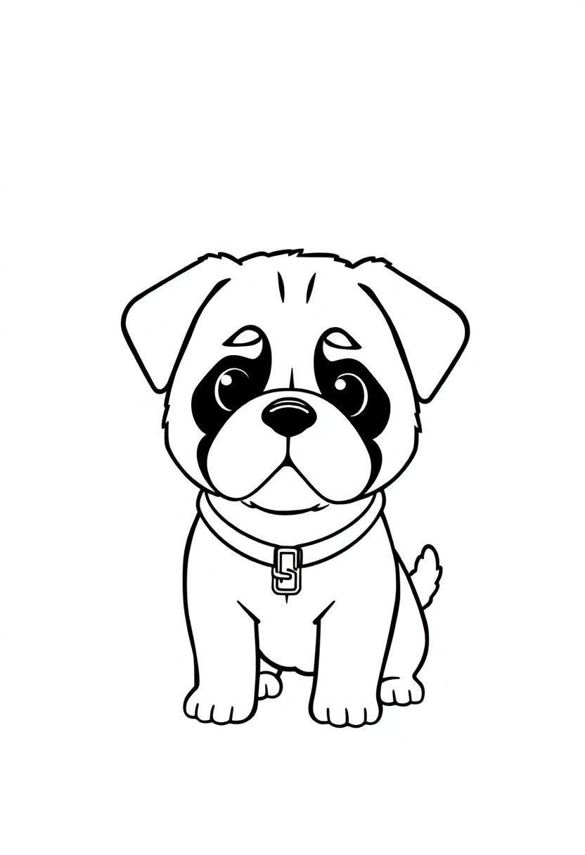 Saint Bernard Rescue Dog coloring page, free printable