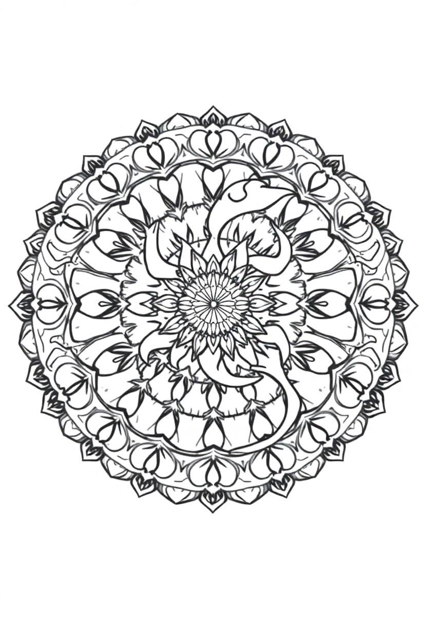 Salamander coloring page, free printable