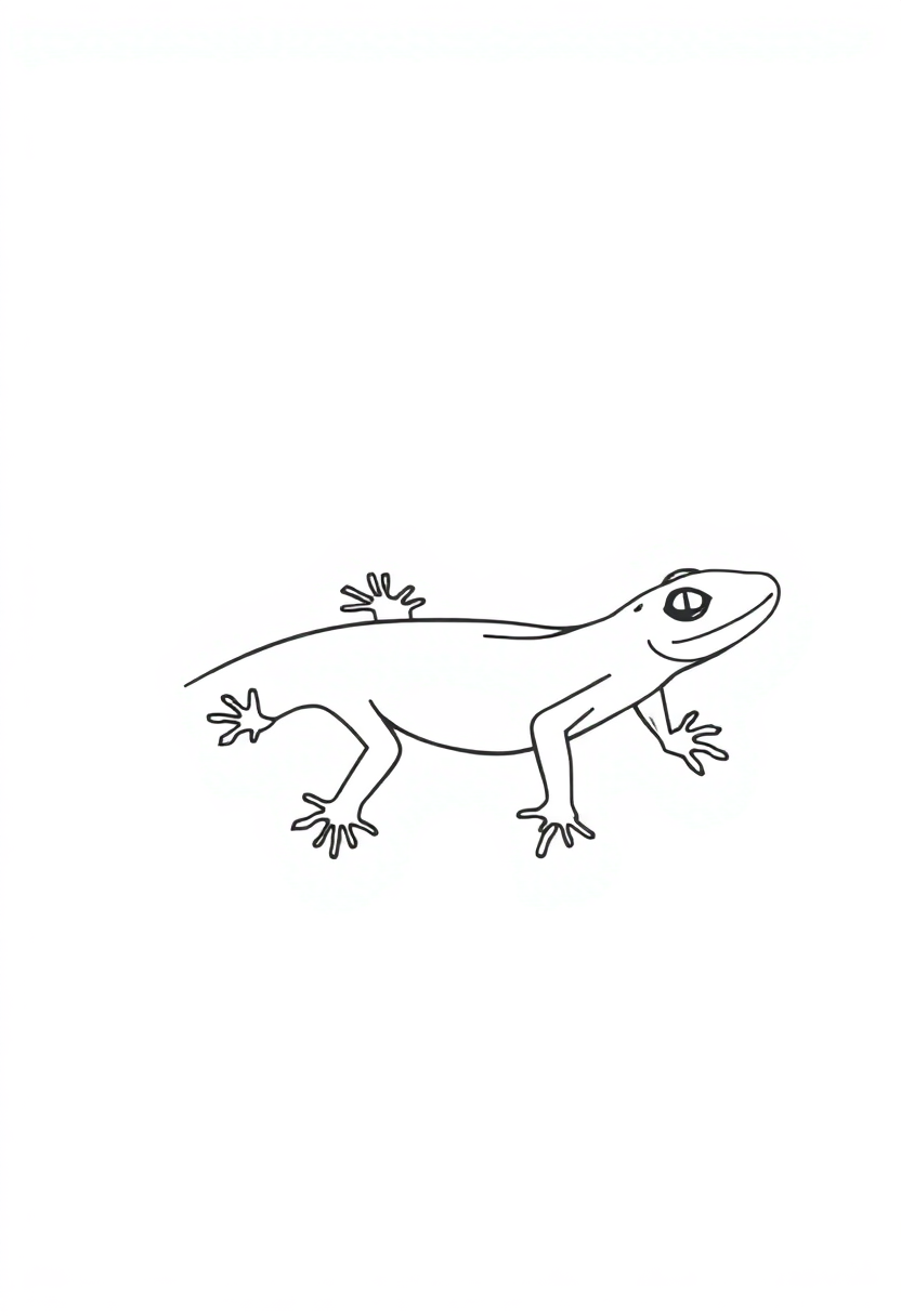 Salamander coloring pages