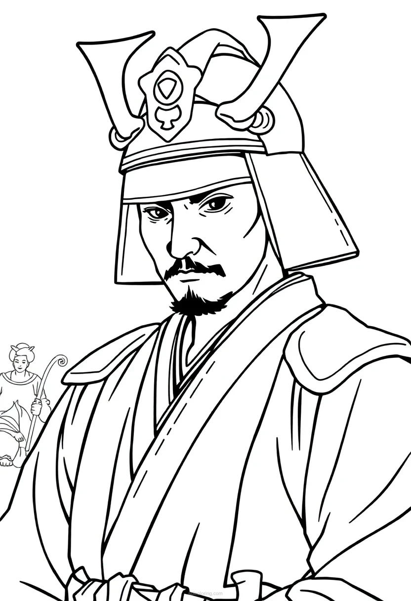 Samurai Chibi coloring pages