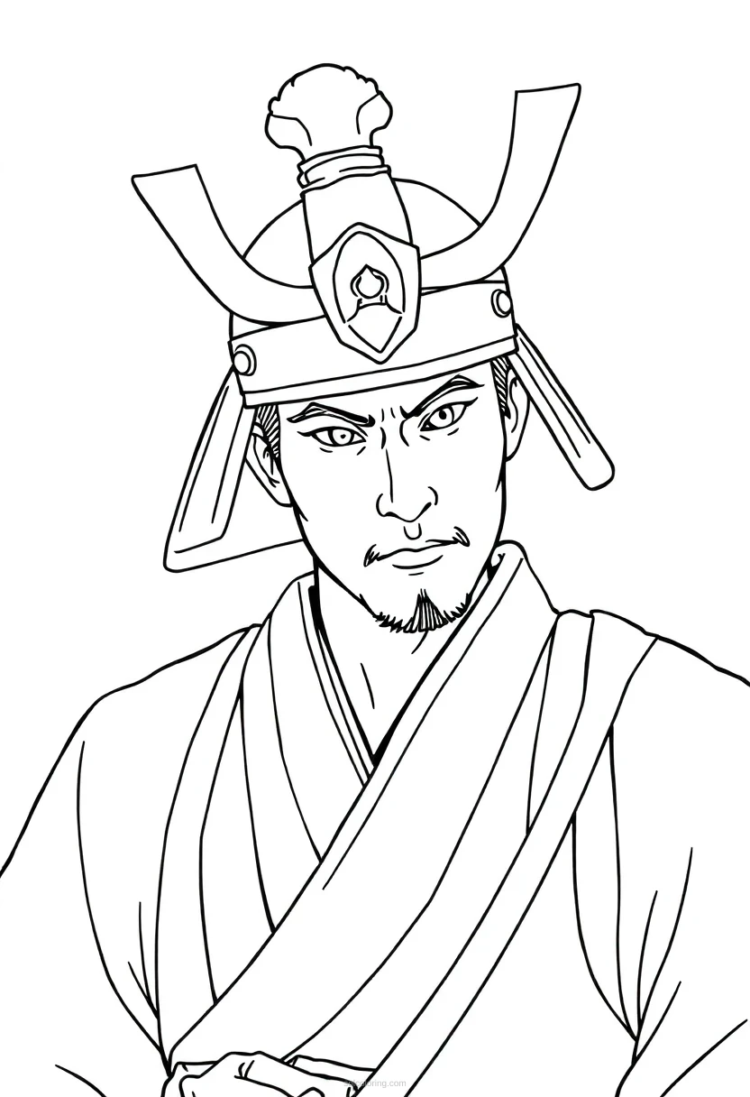 Samurai Detailed coloring pages