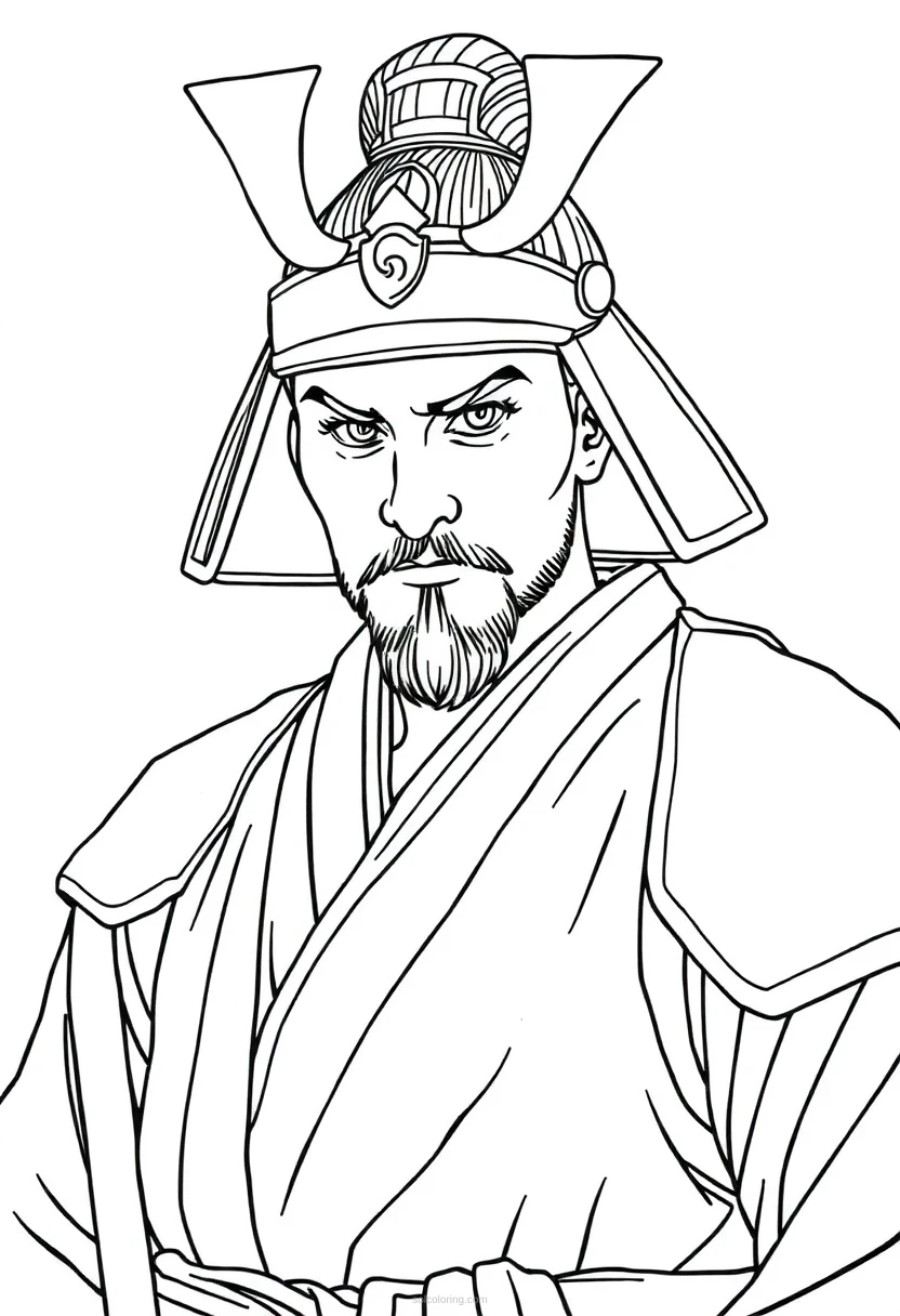 Samurai coloring pages