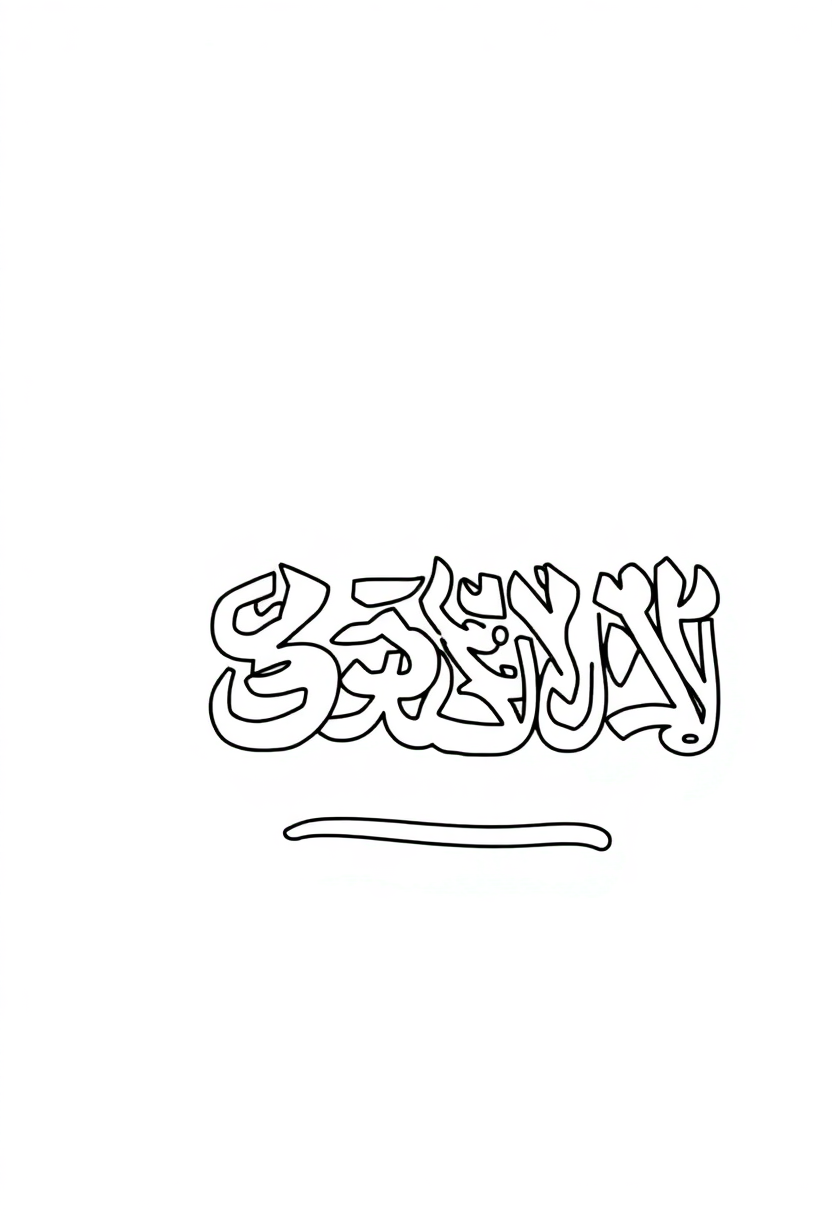Saudi Arabian Flag coloring page, free printable