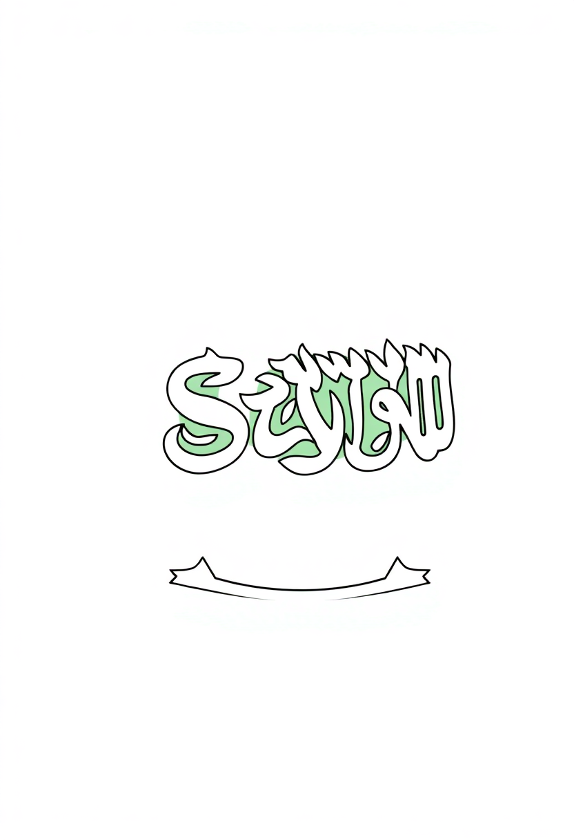 Saudi Arabian Flag coloring page, free printable