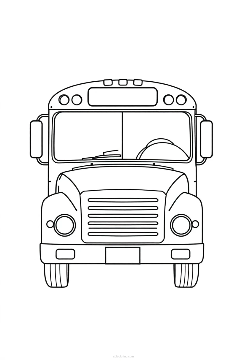 School Bus coloring pages