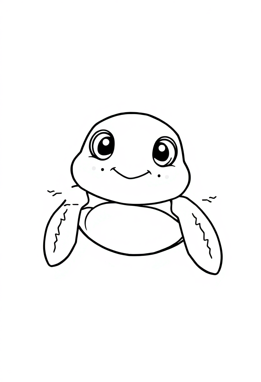 Sea Turtle coloring page, free printable