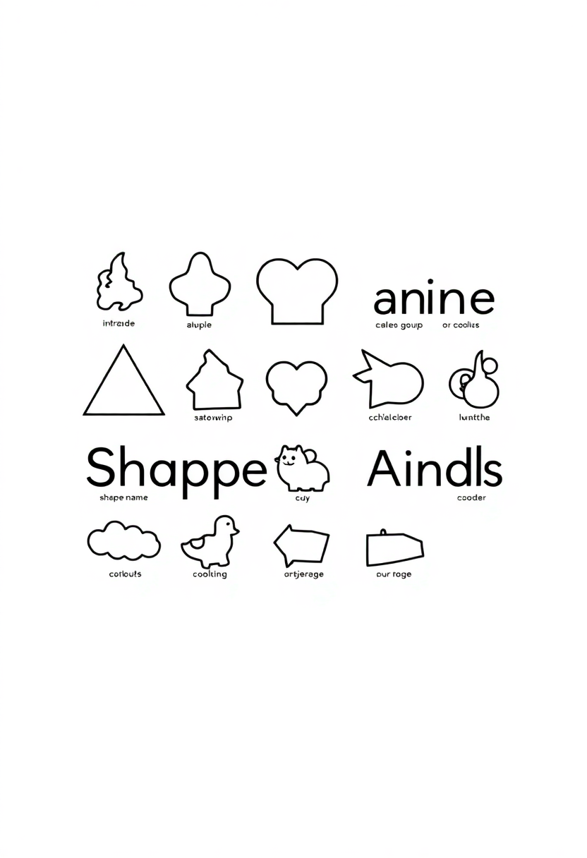 Shape Names coloring pages