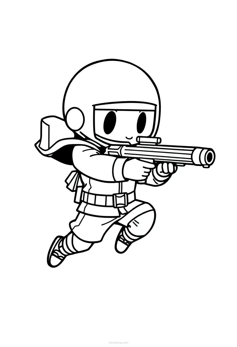 Shooting Guard Jump Shot coloring page for kids