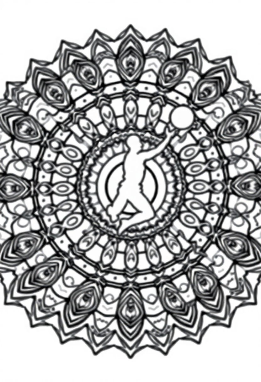 Shooting Guard Jump Shot coloring page, free printable