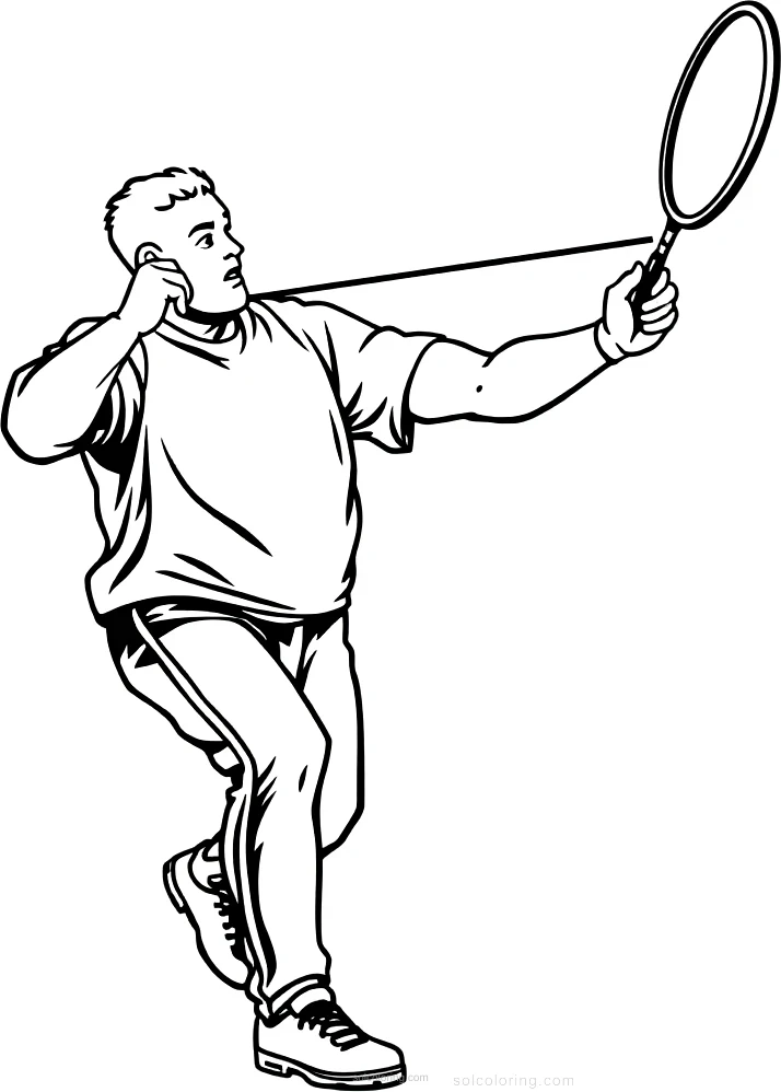 Shot Put Thrower coloring page for kids