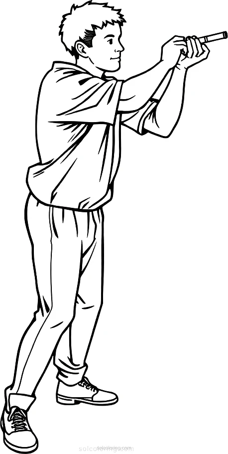 Shot Put Thrower coloring pages