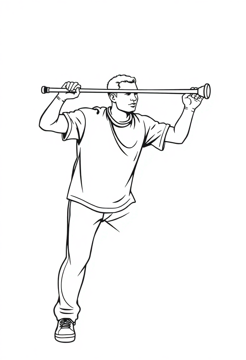 Shot Put Thrower coloring page, free printable
