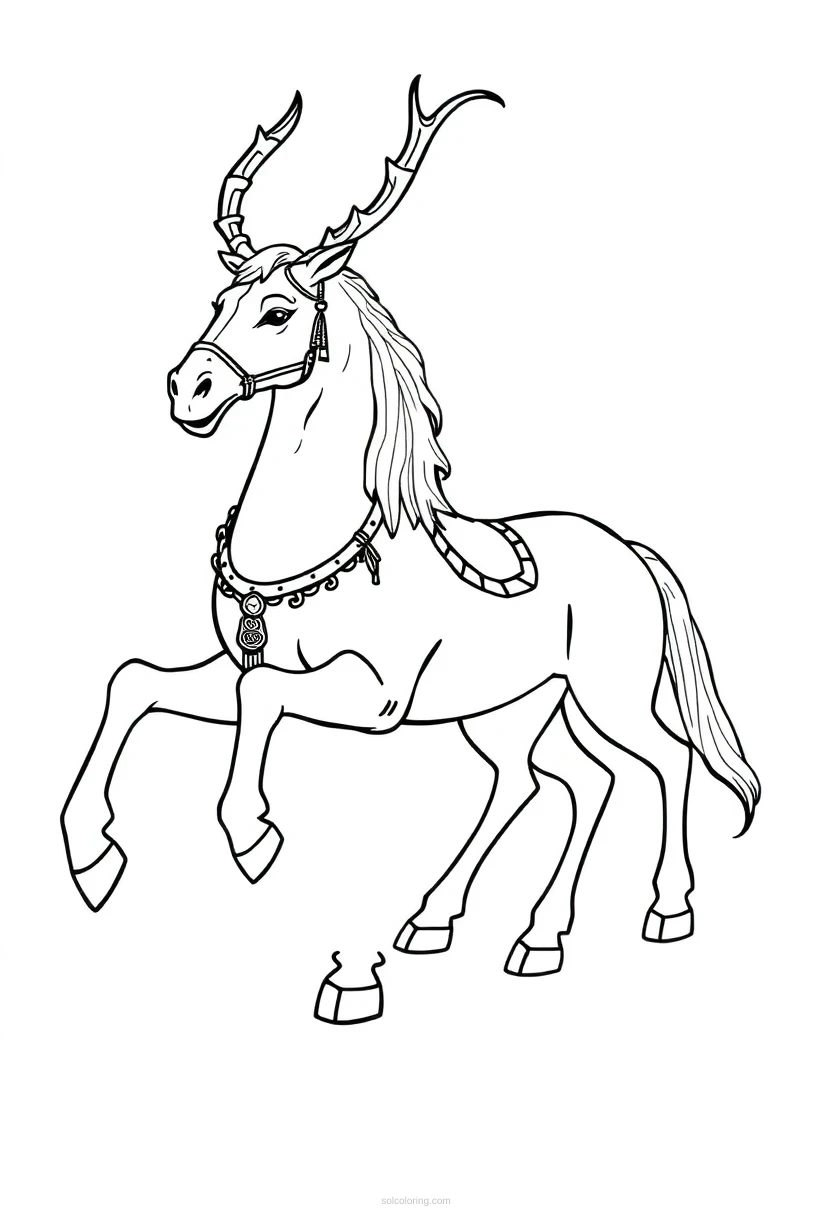 Sleipnir Eight Legged Horse coloring pages