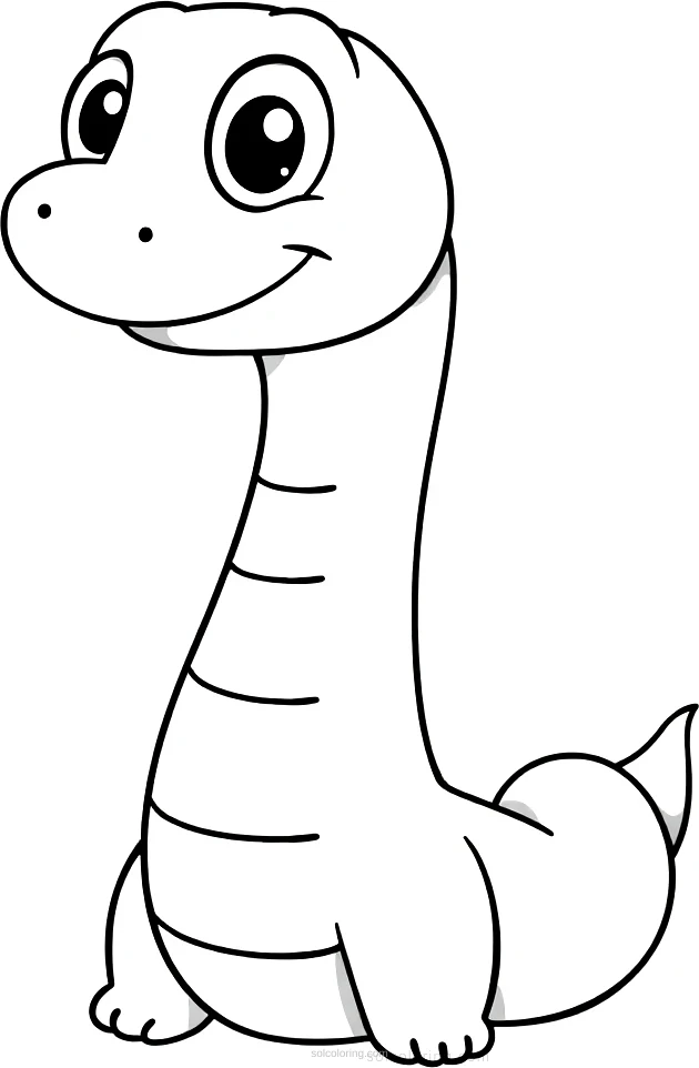 Snake coloring page for kids