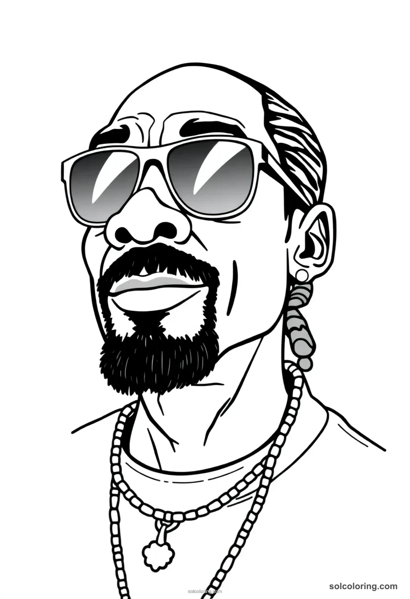 Snoop Dogg coloring pages