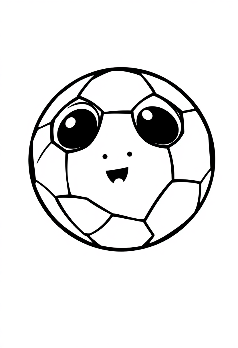 Soccer Ball coloring page, free printable