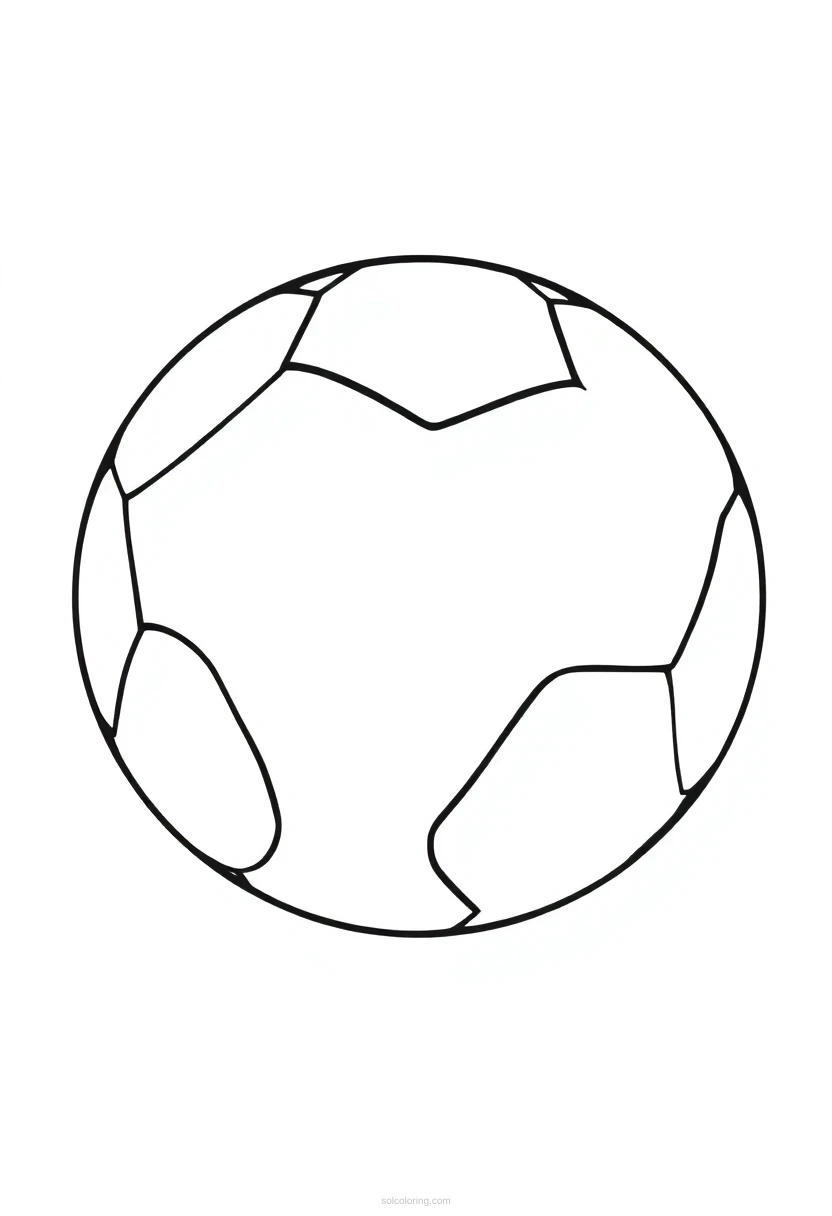 Soccer Ball coloring page for kids