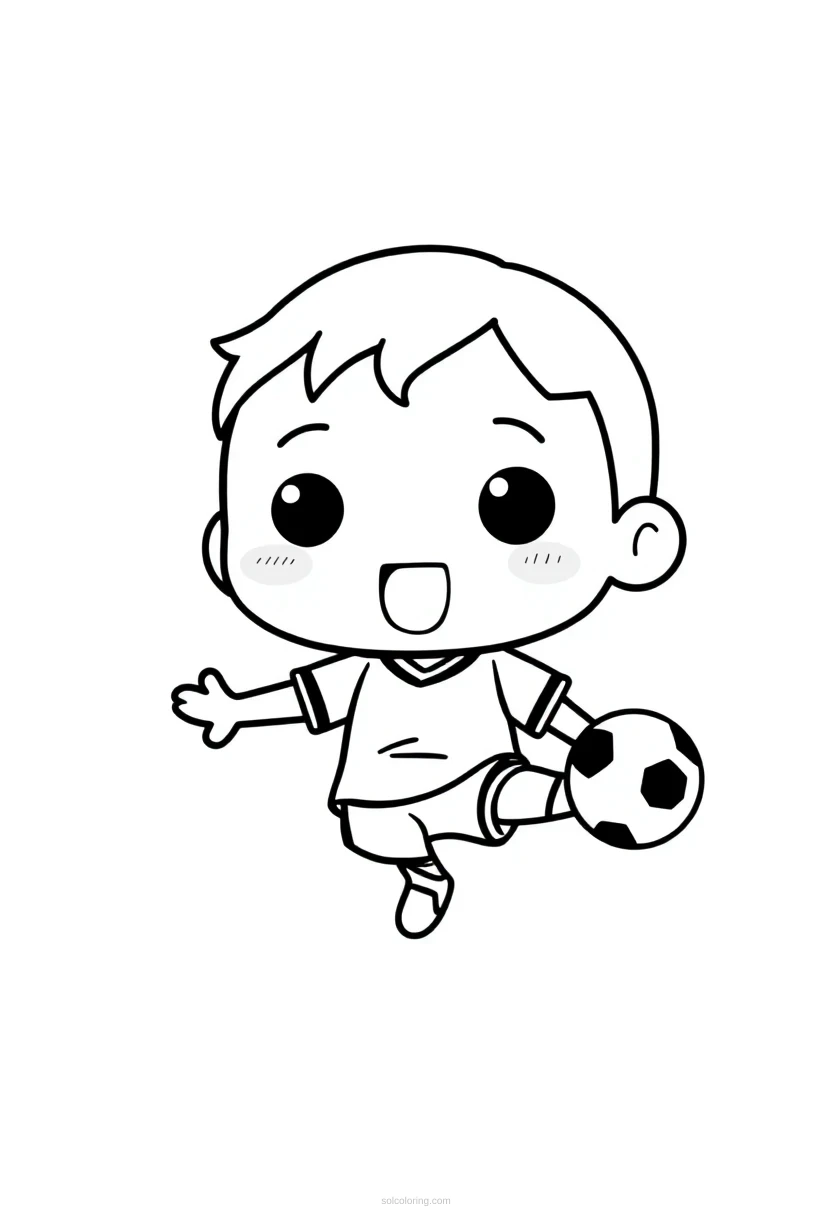 Soccer Corner Kick coloring page for kids
