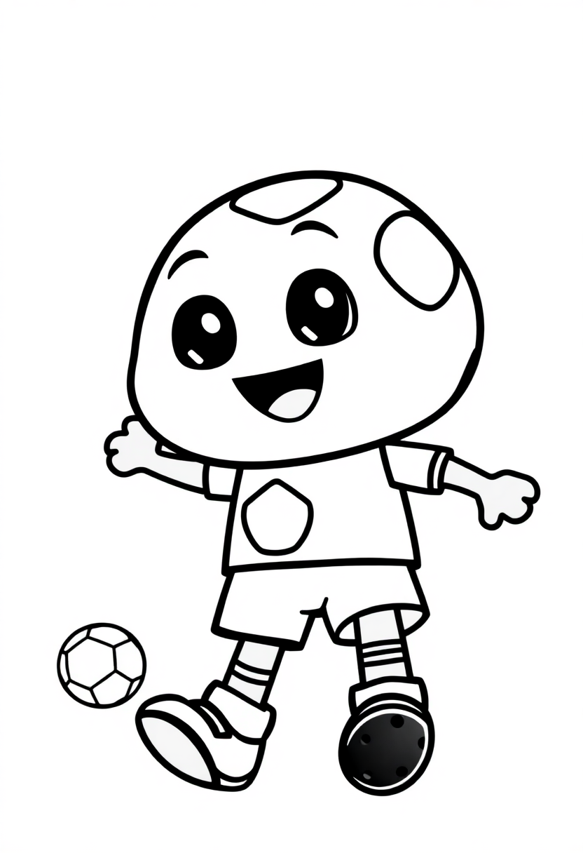 Soccer Corner Kick coloring page, free printable