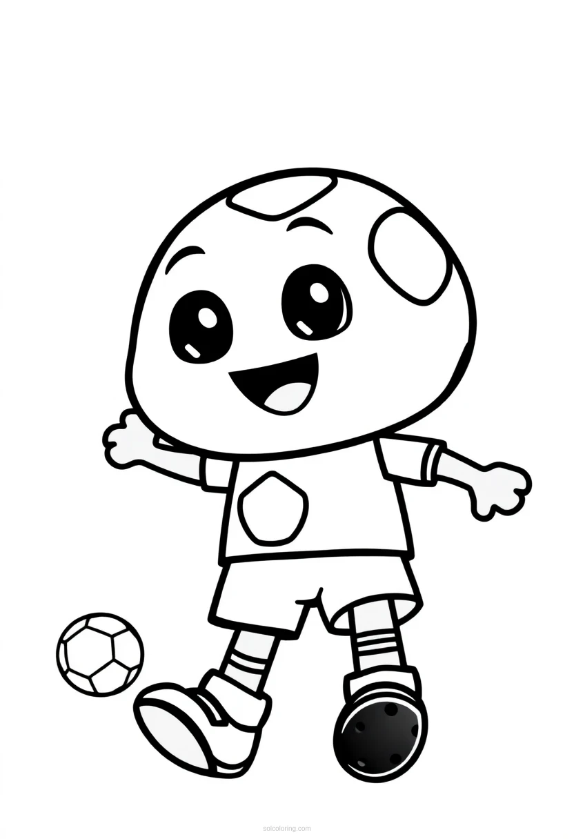 Soccer Corner Kick coloring page for kids
