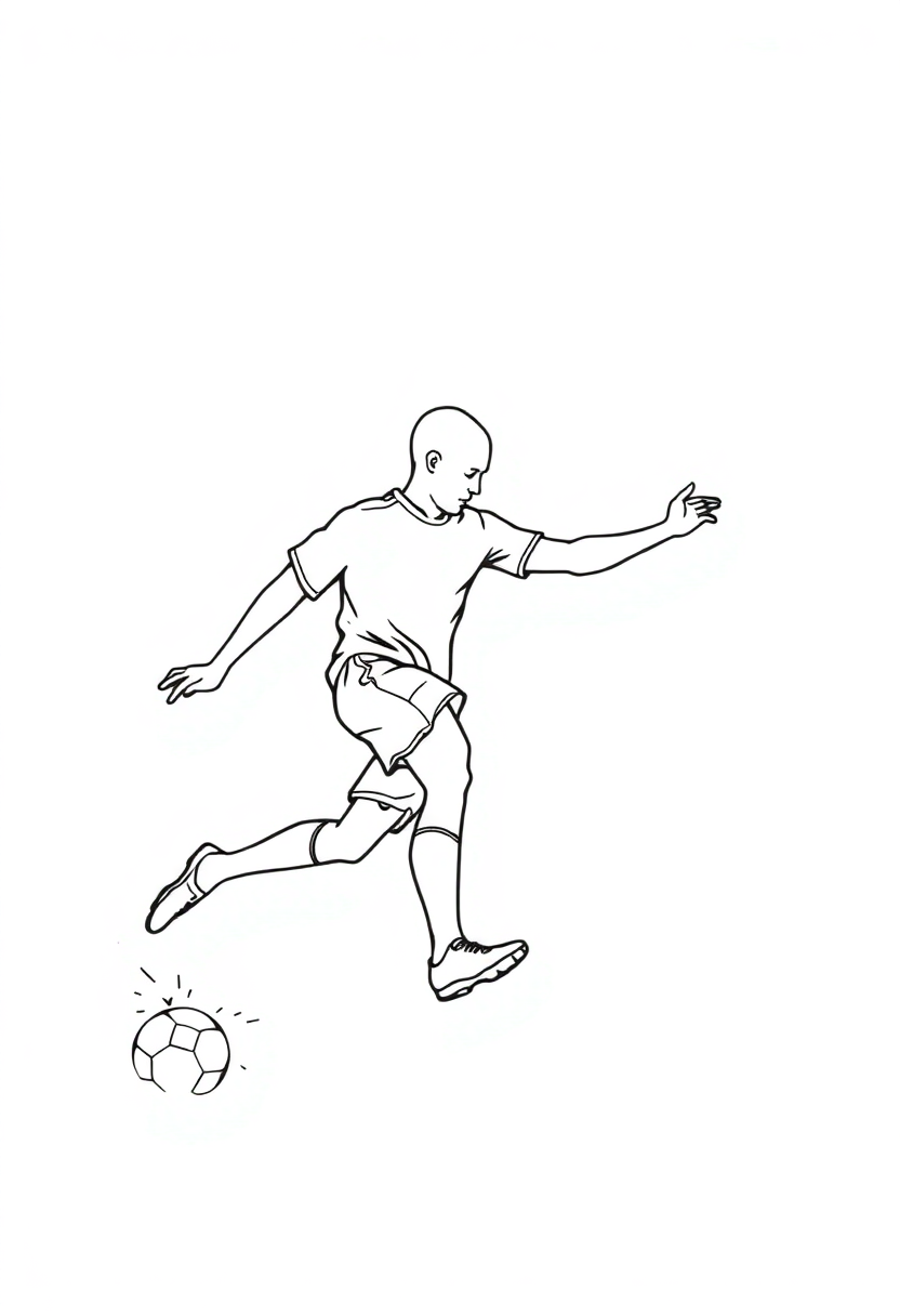 Soccer Corner Kick coloring pages