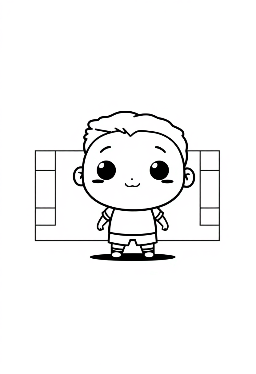 Soccer Field Layout coloring page, free printable