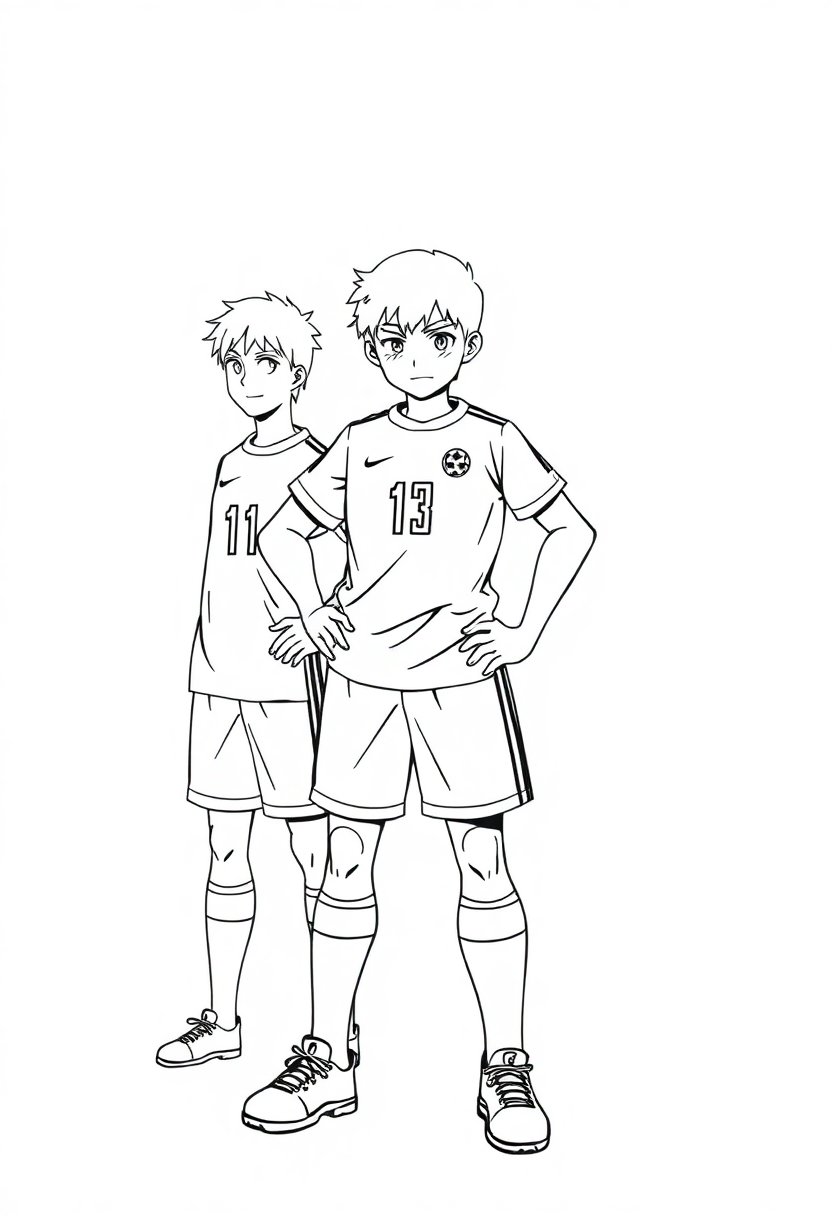 Soccer Team Captain coloring page, free printable
