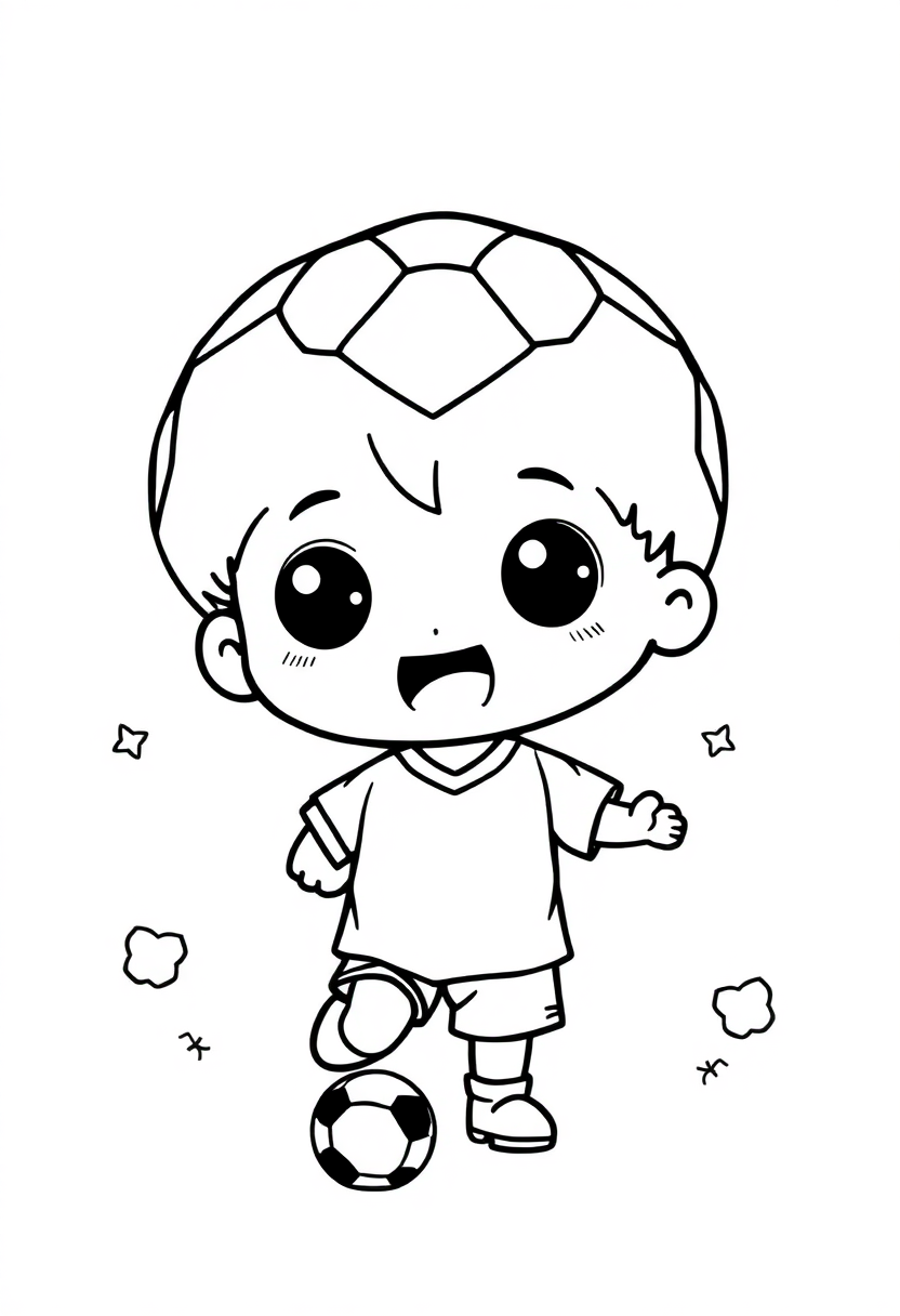 Soccer Team Celebration coloring page, free printable