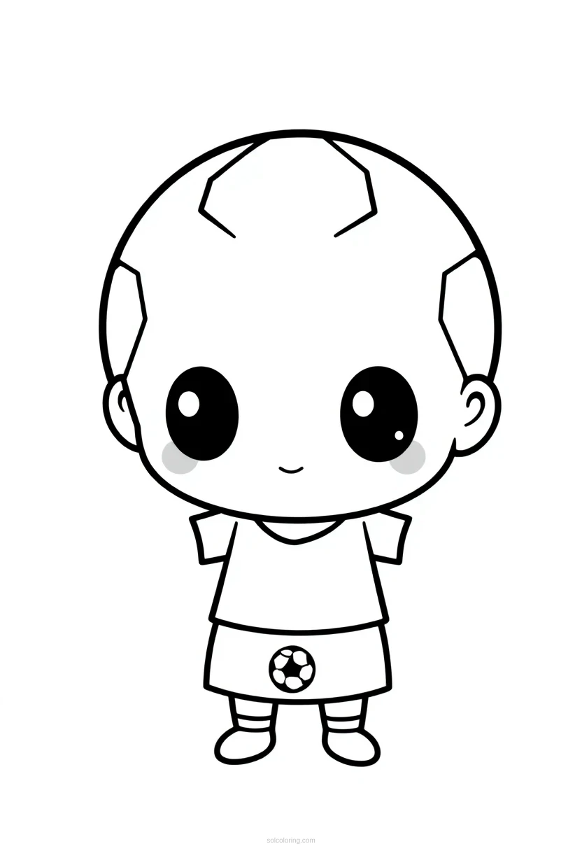 Soccer World Cup Trophy coloring page for kids