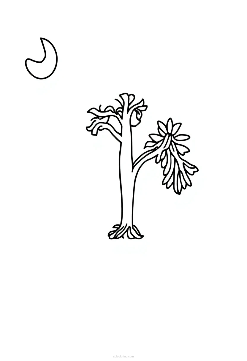 South Carolina State Flag coloring page for kids